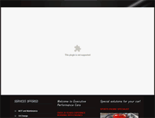 Tablet Screenshot of executiveperformancecars.com